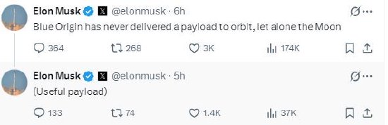 NASA指责SpaceX在登月任务上落后,马斯克回应